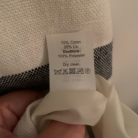 J. Crew Blue and White Textured Dress Size 14 - Picture 7 of 16